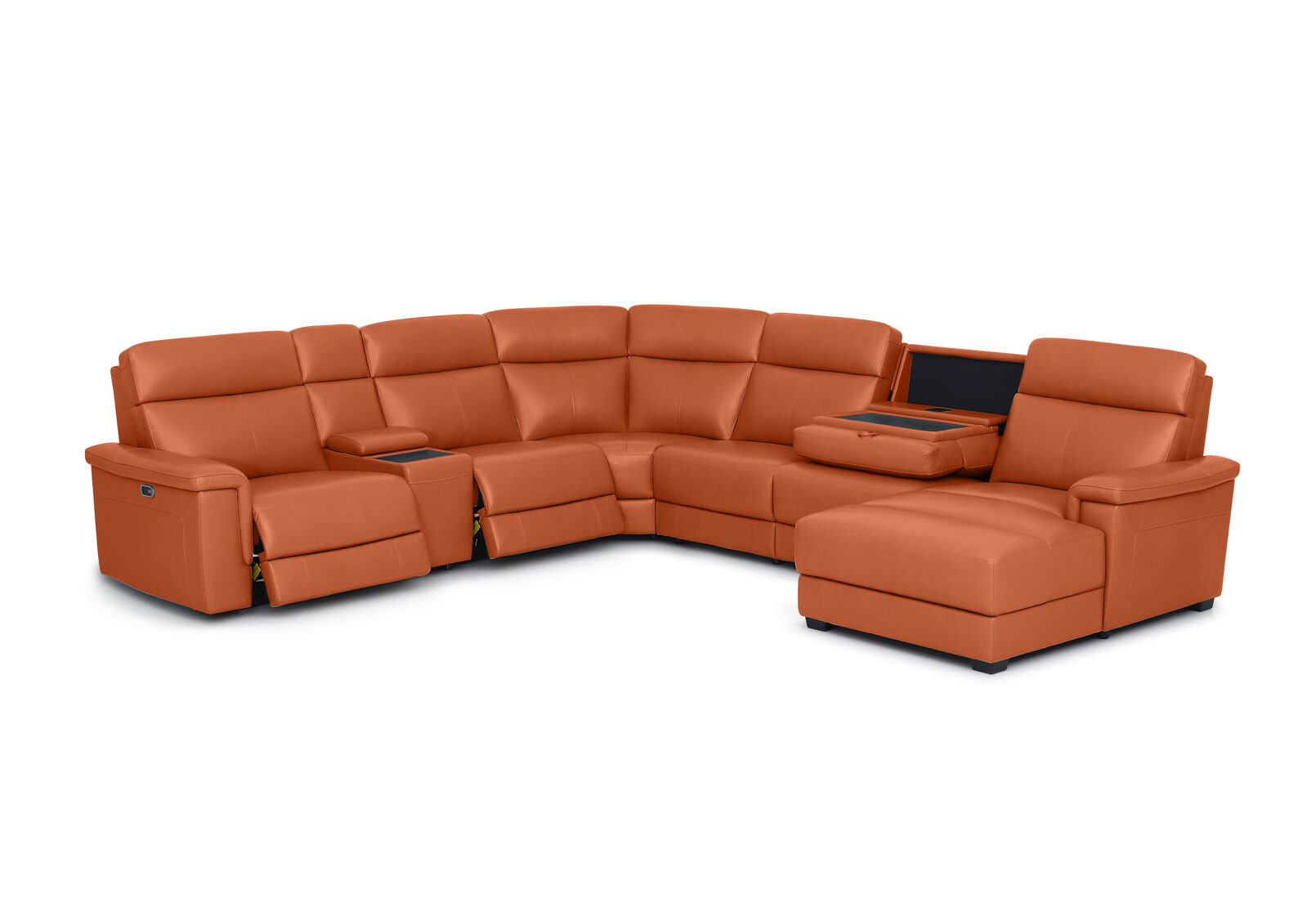 SERGIO LEATHER - 6 Seater RHF Corner SERGIO LEATHER