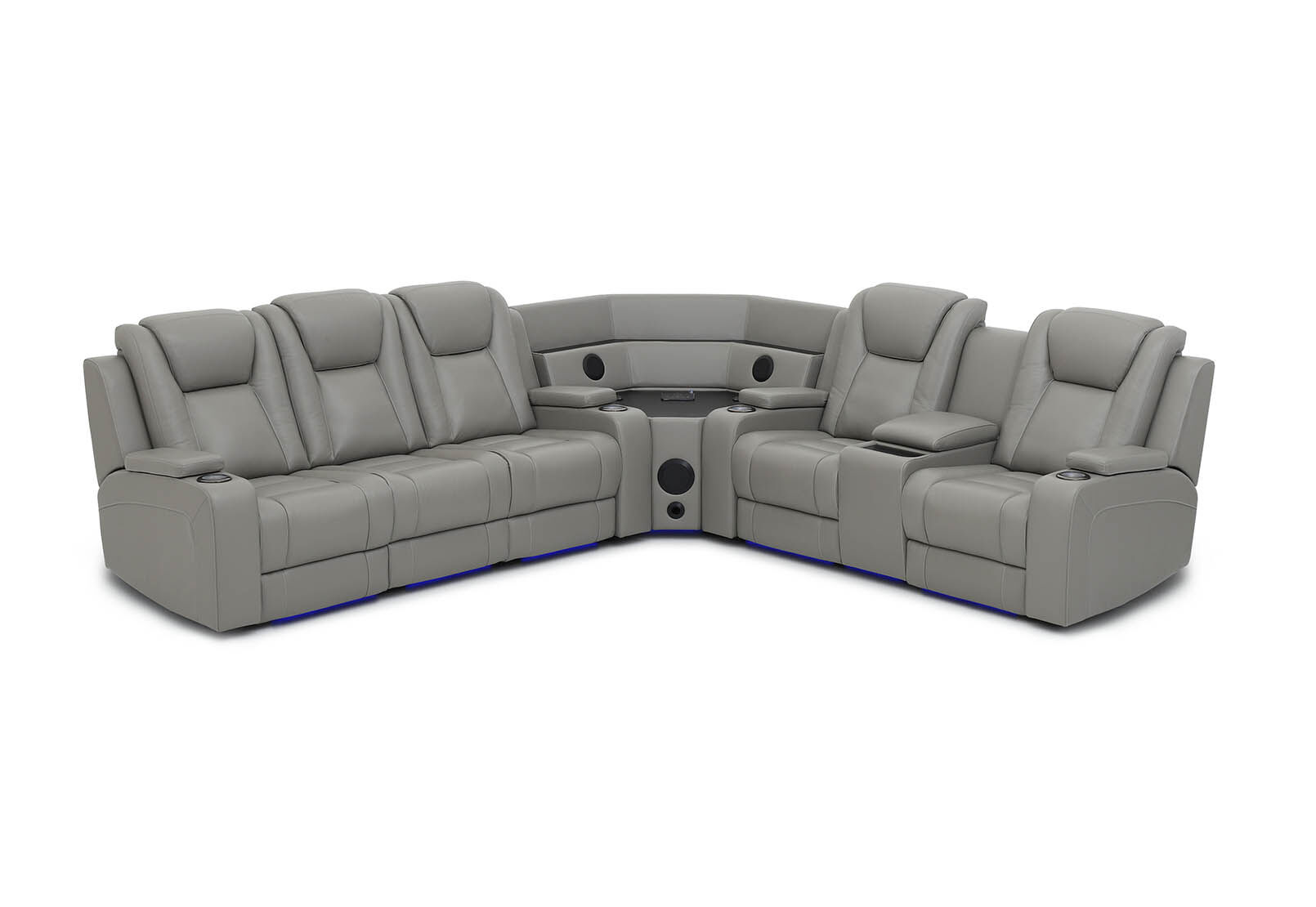 SENTINAL MK2 LEATHER - 5 Piece Corner with RHF Console SENTINAL MK2 LEATHER