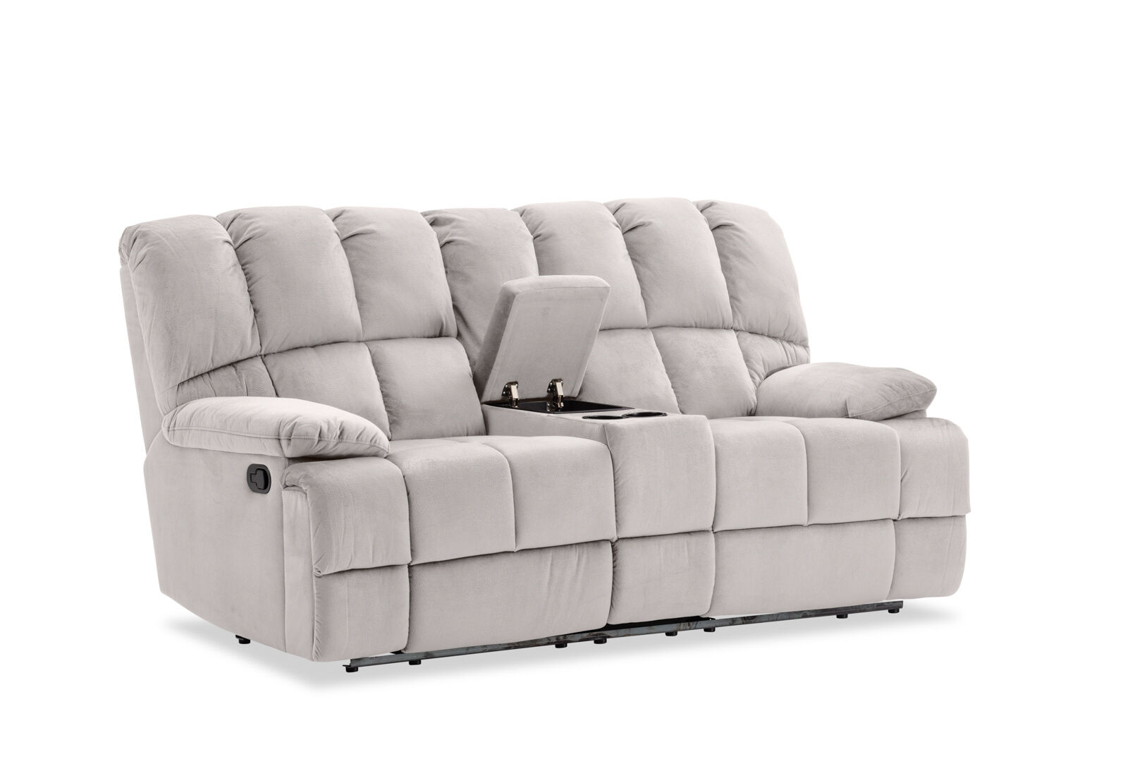 LEBRON FABRIC - 2 Seater with Recliners and Console LEBRON FABRIC