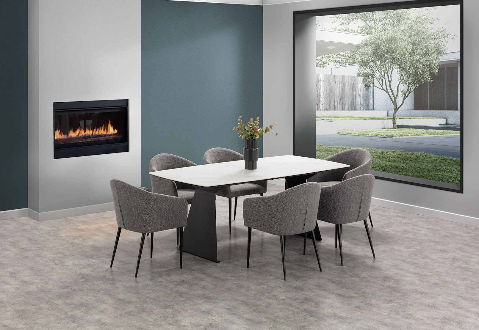 MACKINLEY - 7 Piece Dining Suite MACKINLEY
