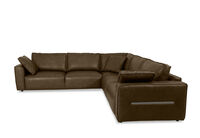 CIMIANO LEATHER - 5 Seater Corner Lounge CIMIANO LEATHER