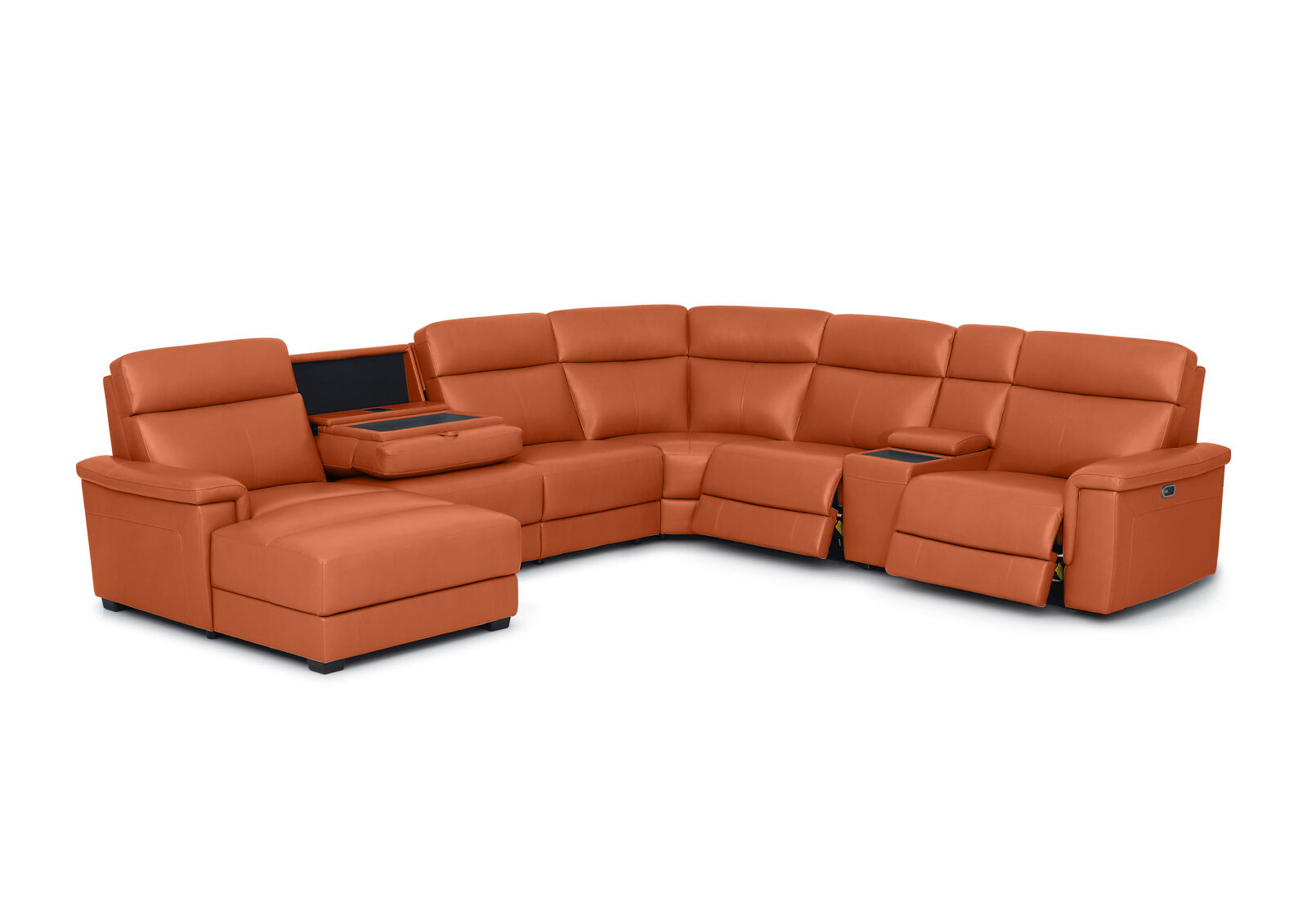 SERGIO LEATHER - 6 Seater LHF Corner SERGIO LEATHER