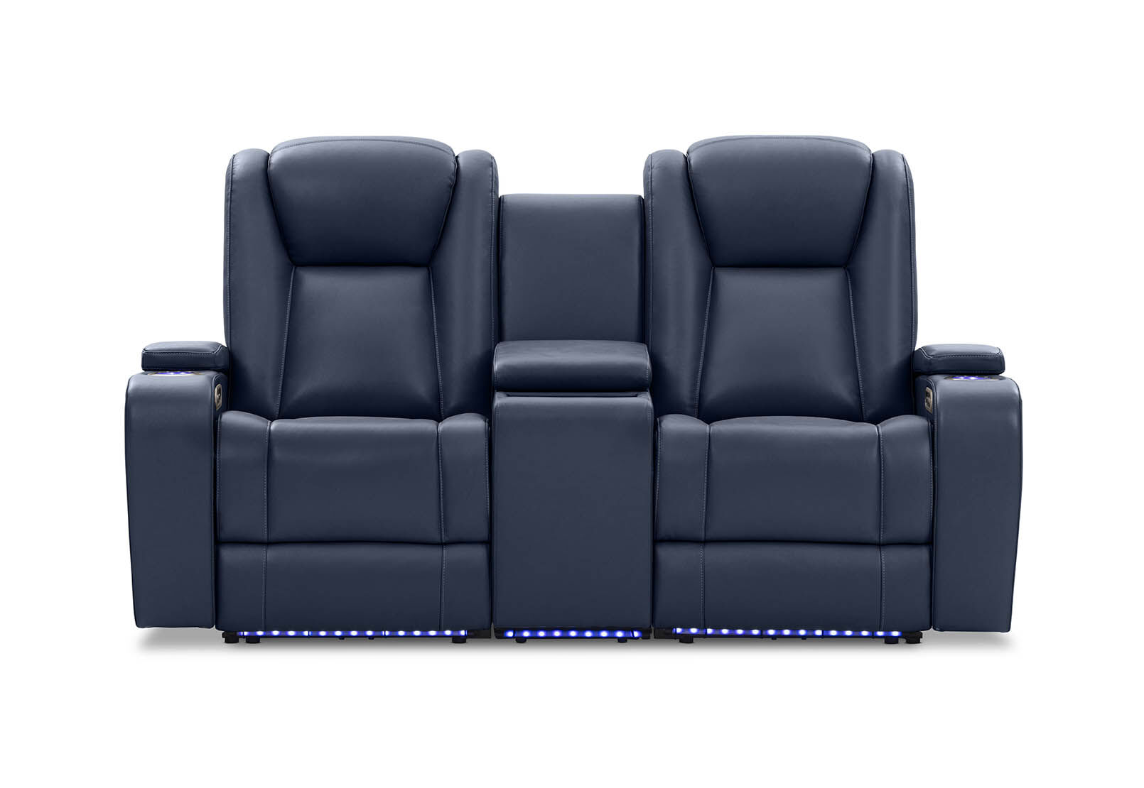 SENTINAL MK2 LEATHER - 2 Seater with 2 Electric Recliners and Console SENTINAL MK2 LEATHER