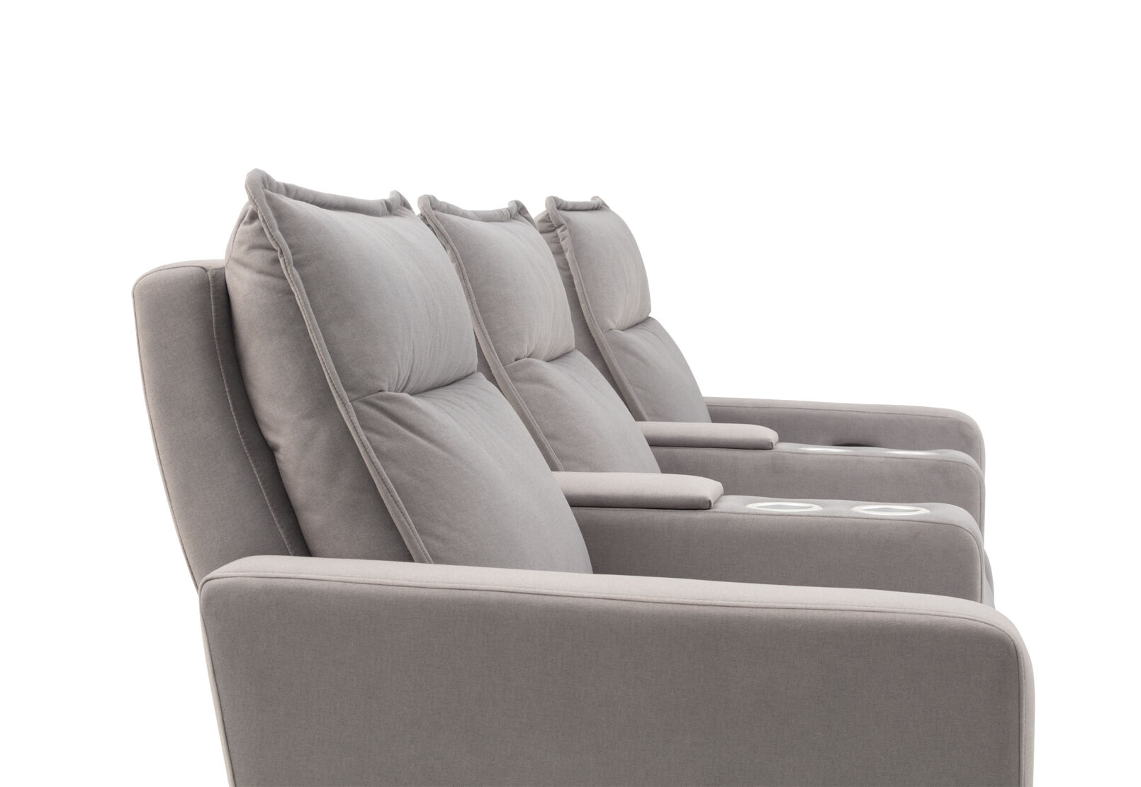 ALCINA FABRIC - 3 Seater Theatre Suite ALCINA FABRIC