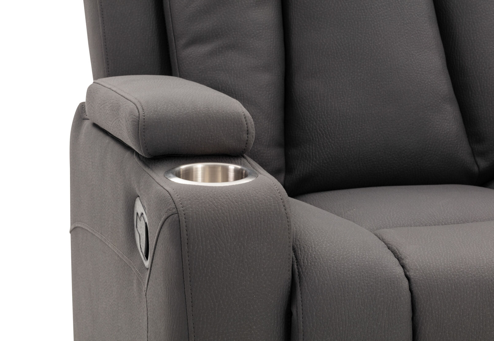TRAVIS FABRIC - 2 Seater with Recliners and Console TRAVIS FABRIC