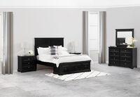 CHANELLE - 4 Piece Double Dresser Bedroom Suite CHANELLE