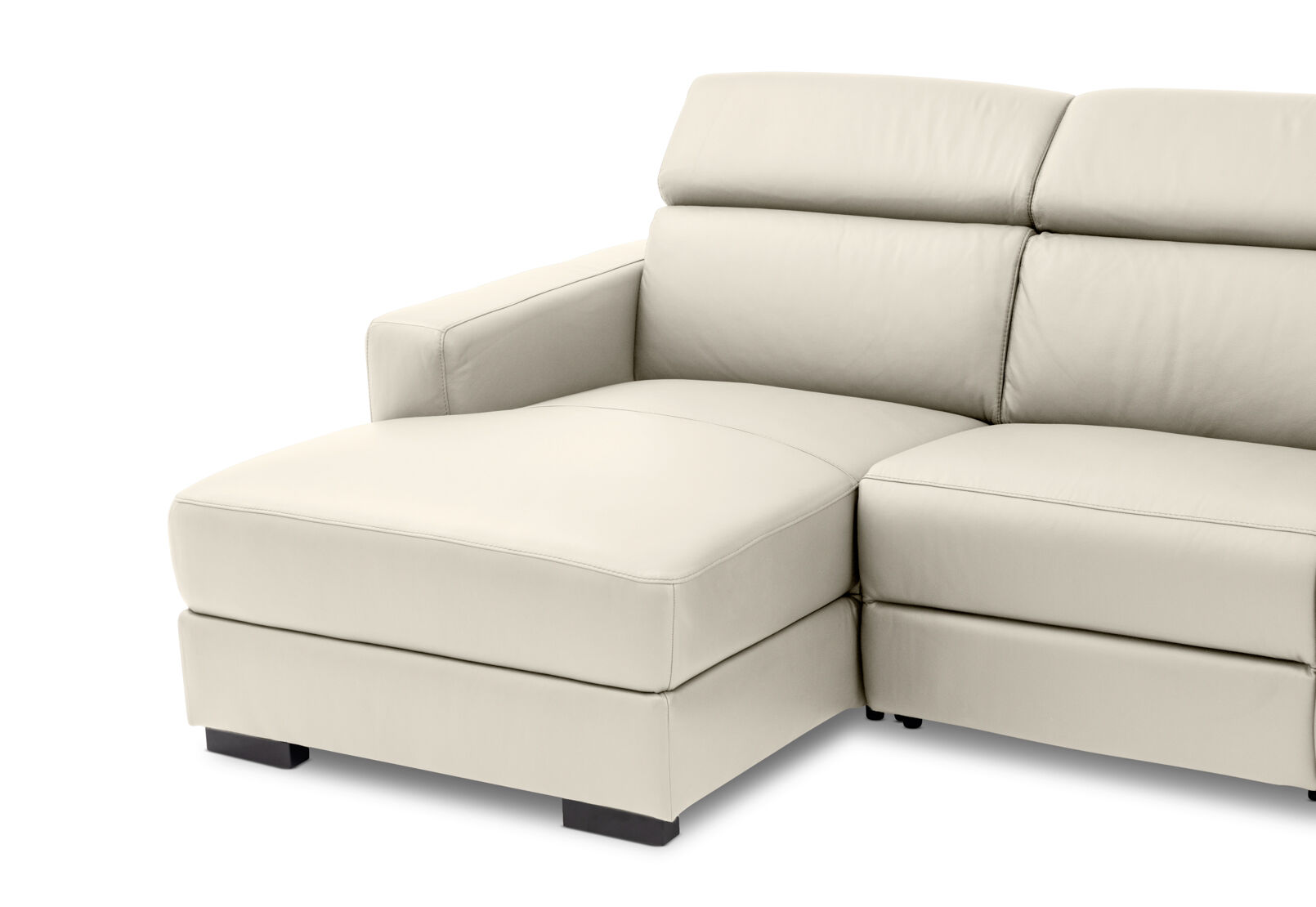 DAMIAN LEATHER - 3 Seater Sofa with LHF Chaise DAMIAN LEATHER