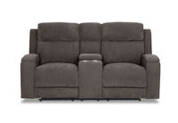 BAYTOWN FABRIC - 2 Seater Electric Recliners with Console BAYTOWN FABRIC