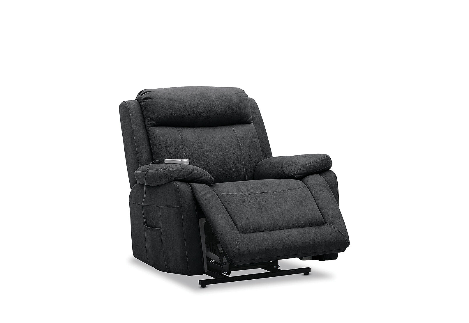 BLACK SAN MARCO Fabric Electric Lift Chair | Amart Furniture