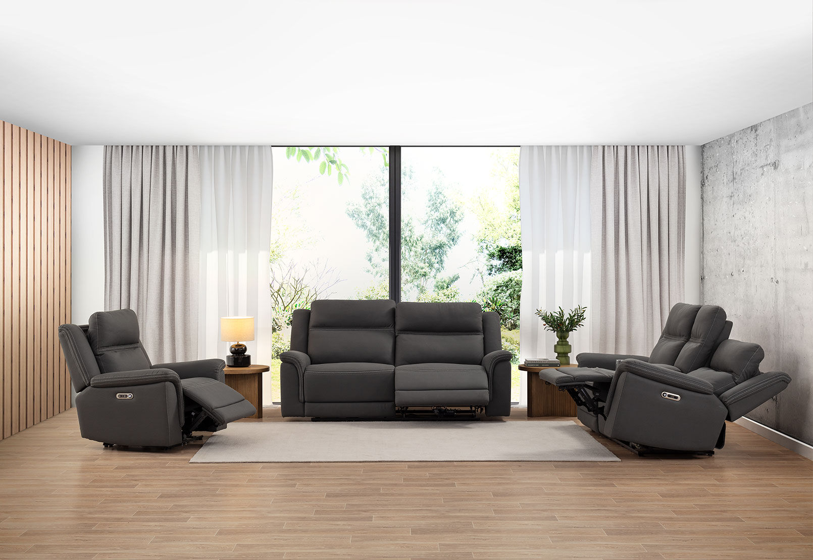 WOLFGANG FABRIC - 2.5 Seater Electric Recliner WOLFGANG FABRIC