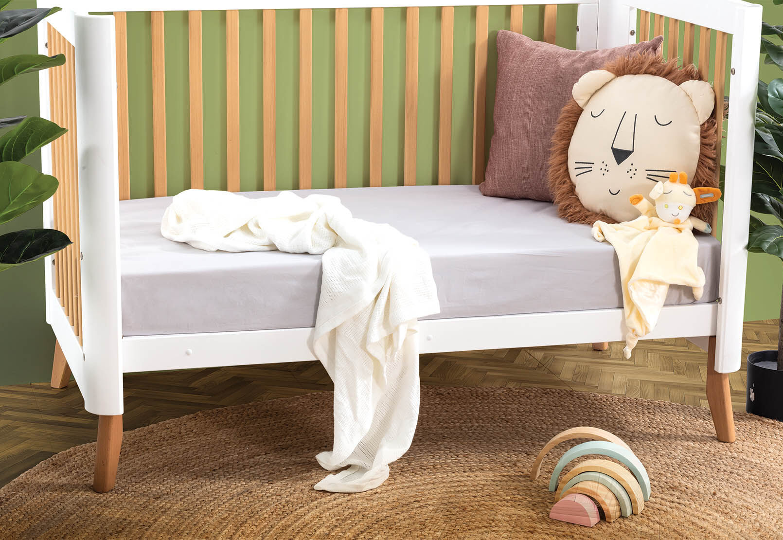 PERAGO BABY - 2PK 225 Percale Cotton Cot Fitted Sheet PERAGO BABY