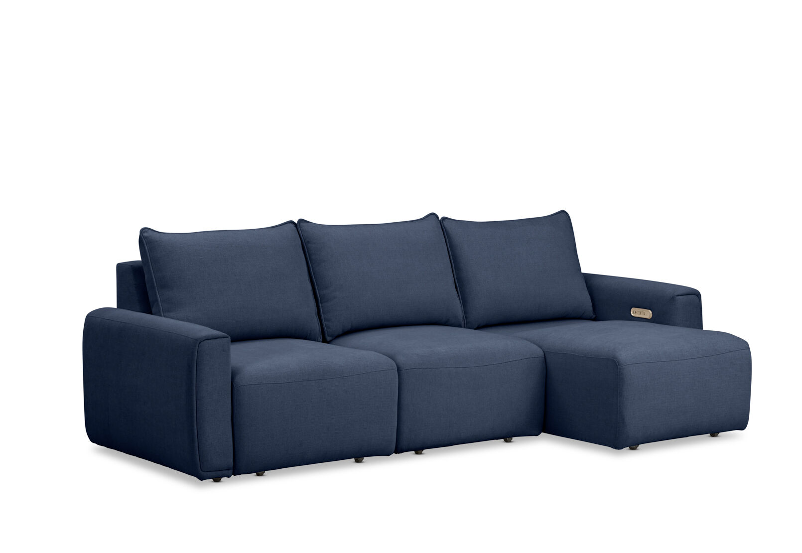 MIKAELA - 3 Seater with Sliding Electric Chaise MIKAELA