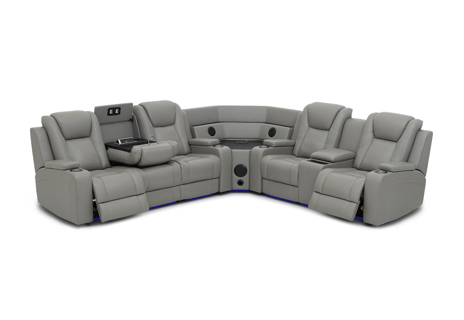 SENTINAL MK2 LEATHER - 5 Piece Corner with RHF Console SENTINAL MK2 LEATHER