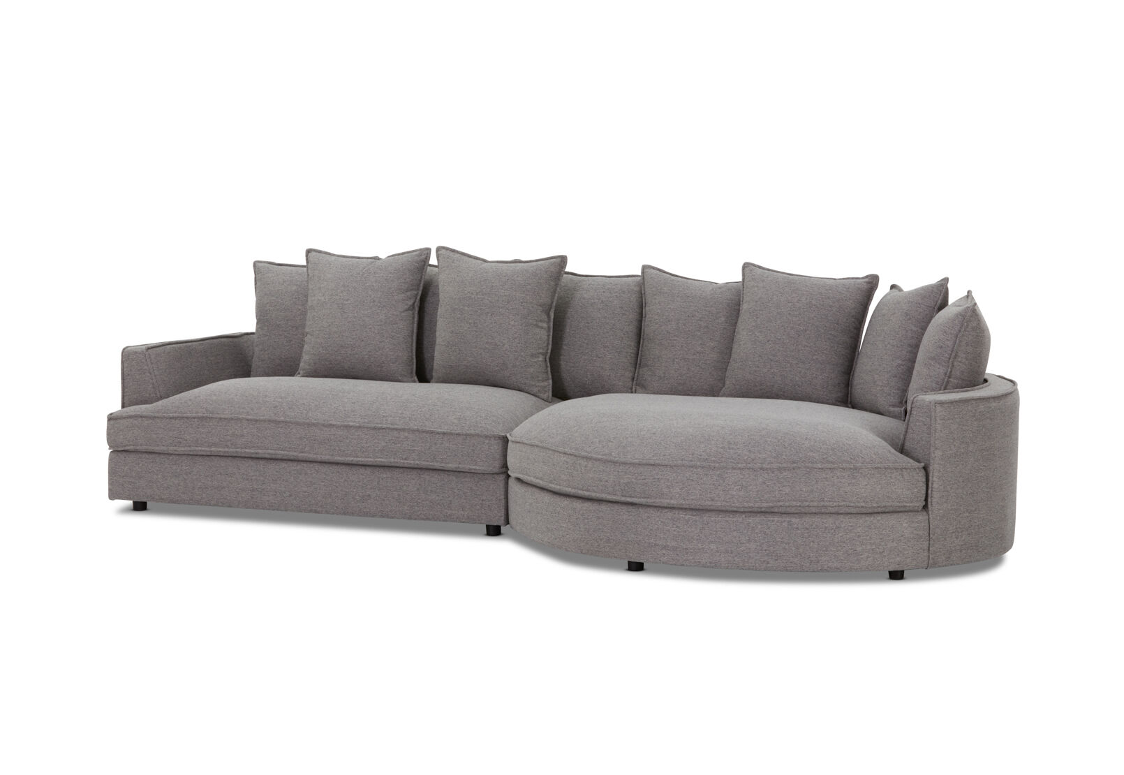 TALA FABRIC - RHF Curved Chaise TALA FABRIC