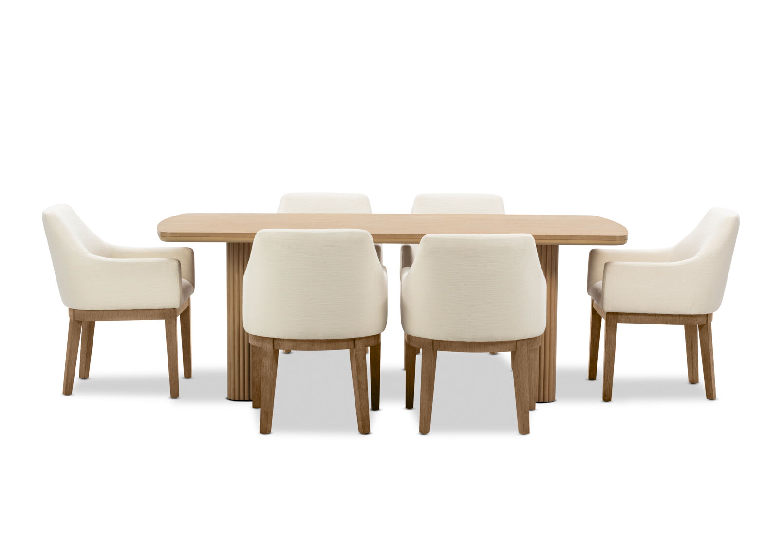 MIRAN - 7 Piece 2100 Dining Suite with Armondo Dining Chairs MIRAN