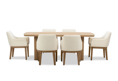 MIRAN - 7 Piece 2100 Dining Suite with Armondo Dining Chairs