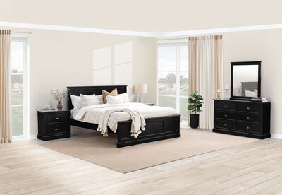 CHRYSTELLE - 4 Piece King Dresser Bedroom Suite.