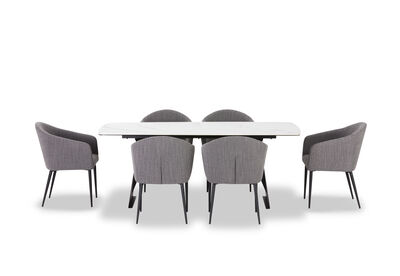 MACKINLEY - 7 Piece Dining Suite
