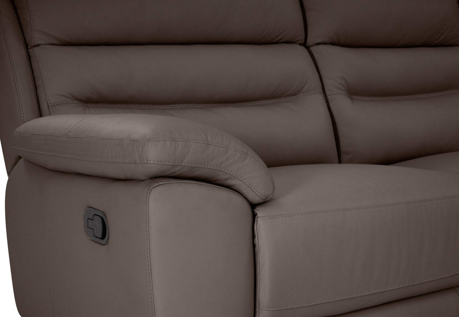 BEARMAN LEATHER - 3 Seater Sofa with 2 inbuilt Recliners BEARMAN LEATHER