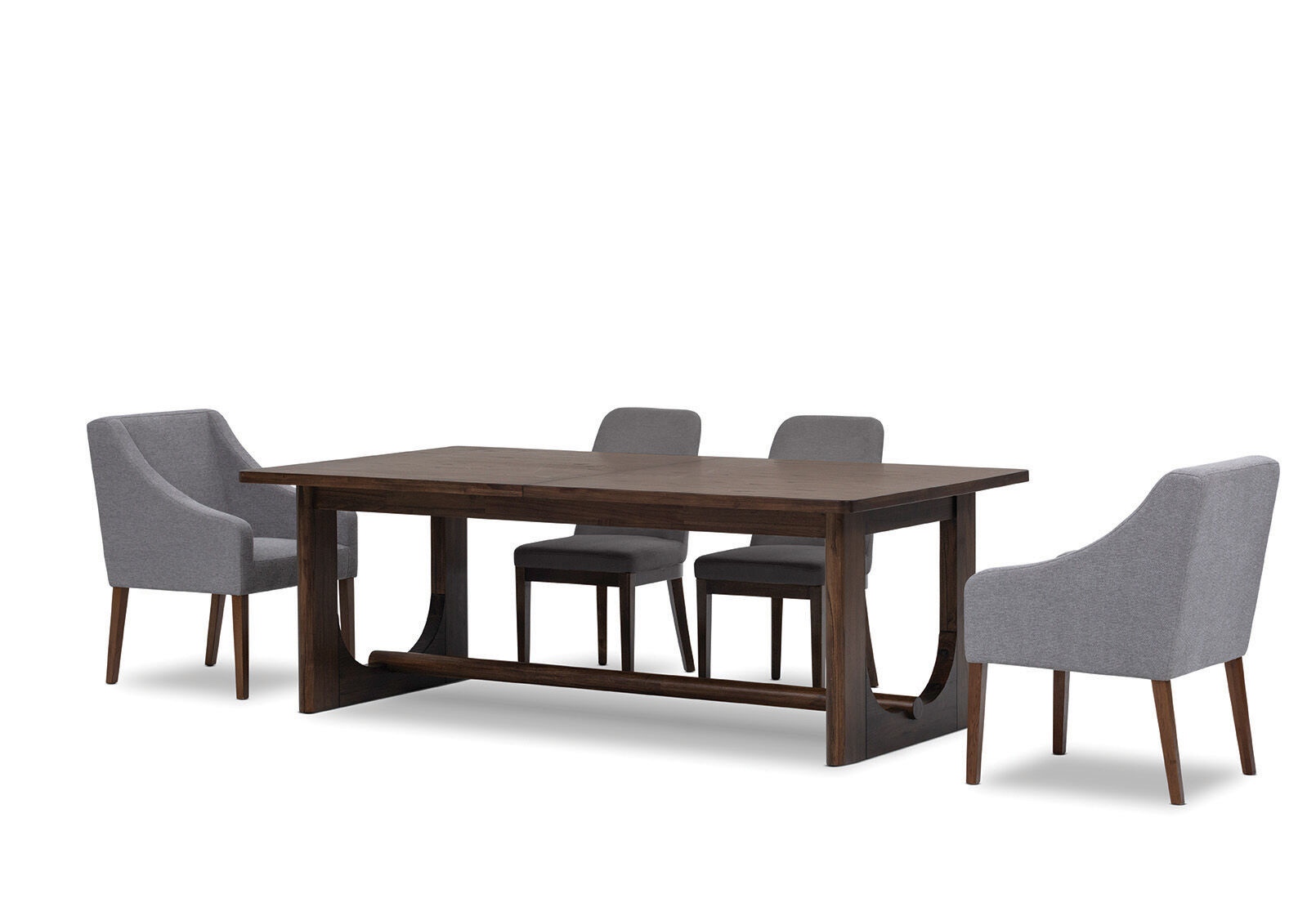 NICCOLO - 7 Piece Extension Dining Suite with 2 Volante and 4 Santino Dining Chairs. NICCOLO