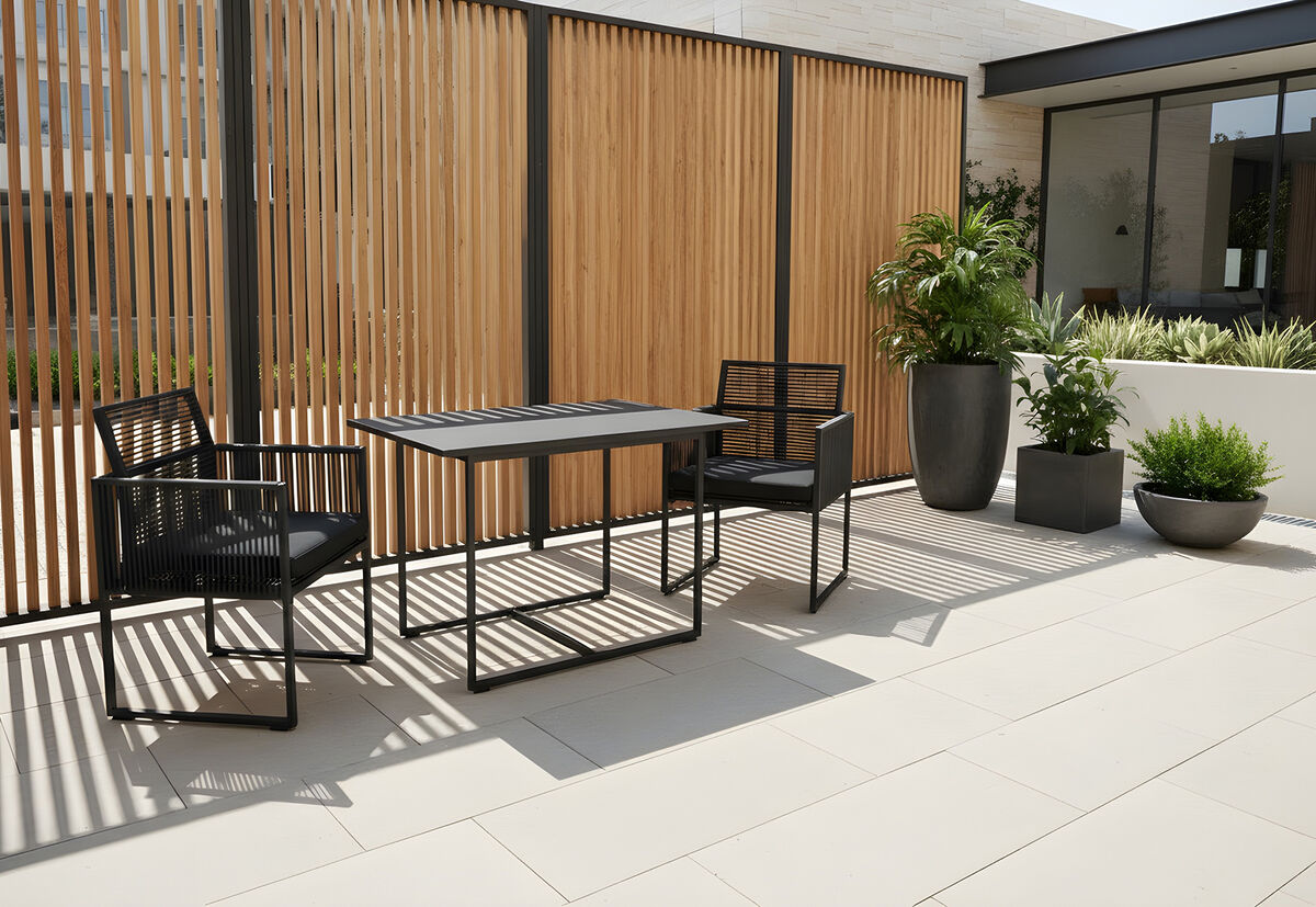 JANIERO - 3 Piece Outdoor Setting JANIERO