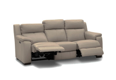 CAPELLO - Leather 3 Seater Sofa with 2 Inbuilt Electric Recliners