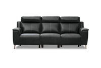 ARISTOTLE - Leather 3 Seater Sofa with 2 Inbuilt Electric Recliners ARISTOTLE