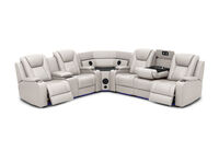 SENTINAL MK2 LEATHER - 5 Piece Corner with LHF Console SENTINAL MK2 LEATHER