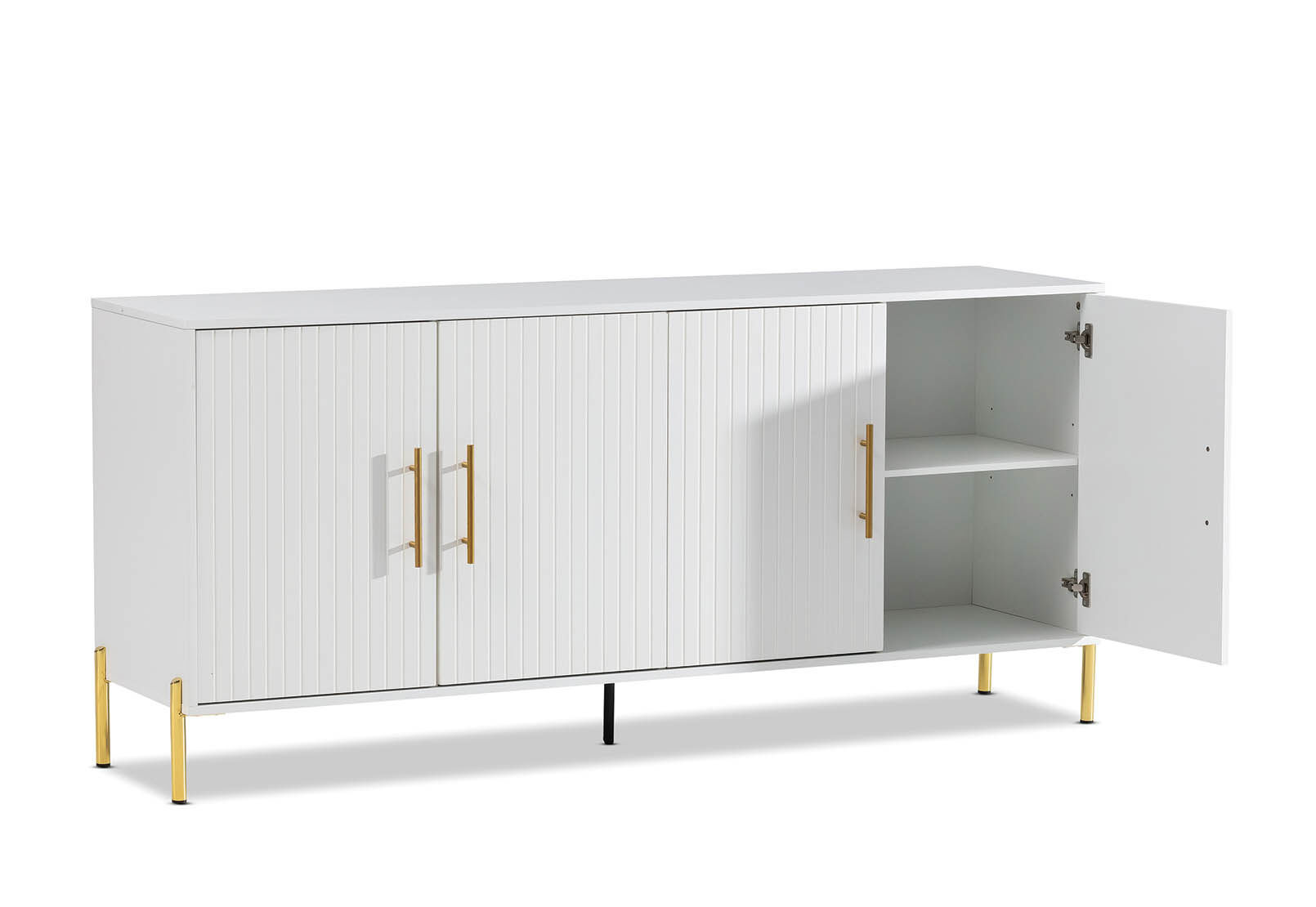 DELGADO - White 4 Door Buffet DELGADO