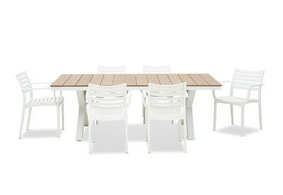 ELWOOD - 7 Piece Outdoor Dining Setting with Lyla MK2 Chairs