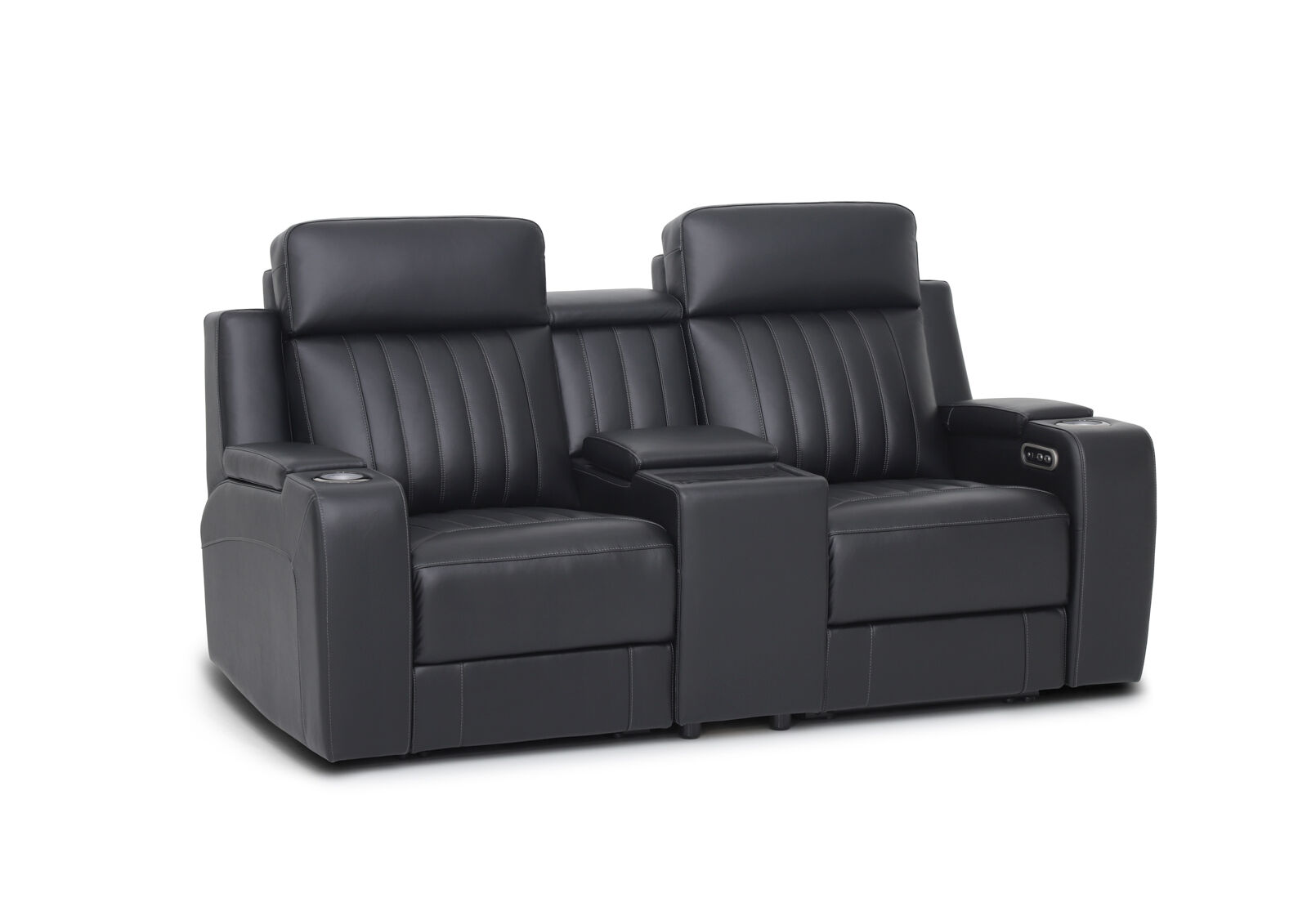 THANE LEATHER - 2 Seater with Electric Recliners THANE LEATHER