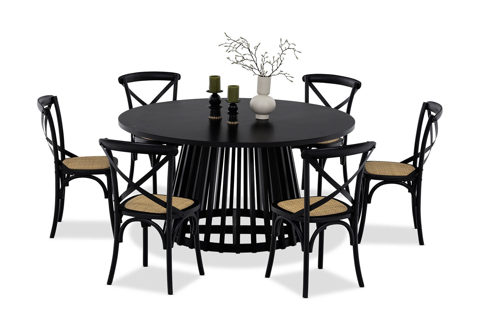 TORENTO - 7 Piece Dining Suite with Bordeaux Chairs. TORENTO