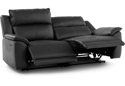 EDWIN - Leather 3 Seat Sofa with 2 inbuilt Electric Recliners