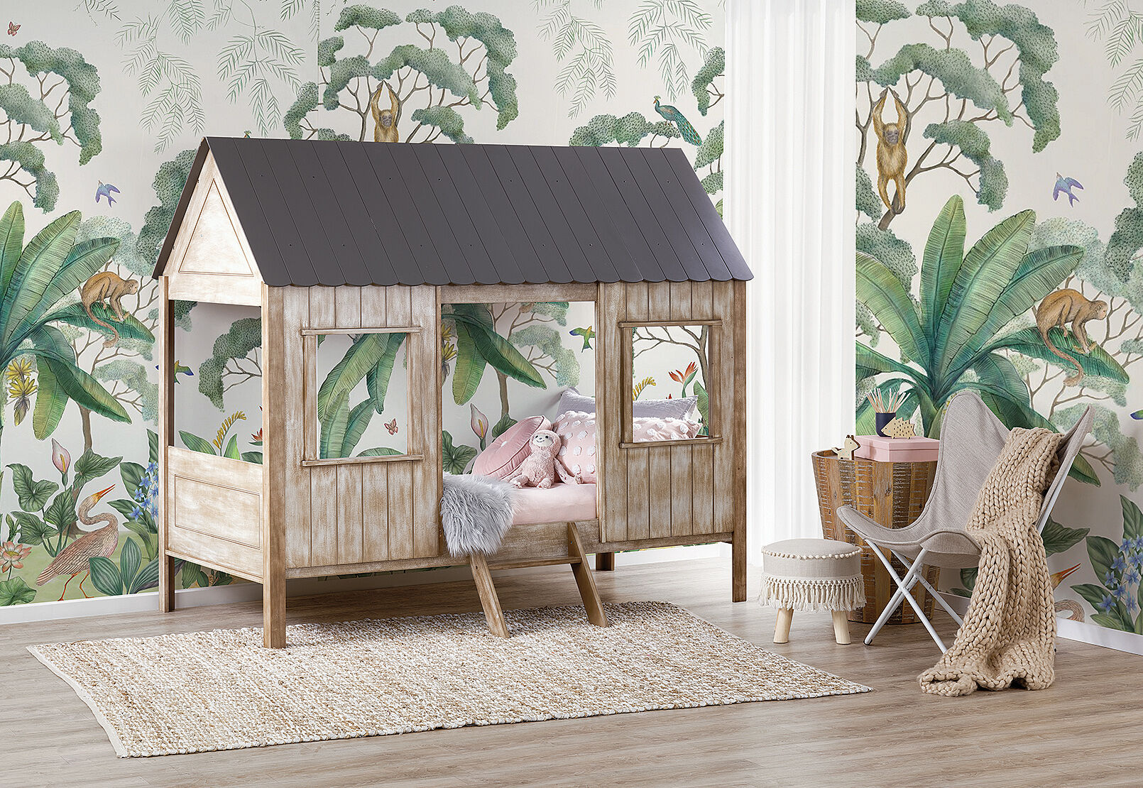 kids cubby house bed