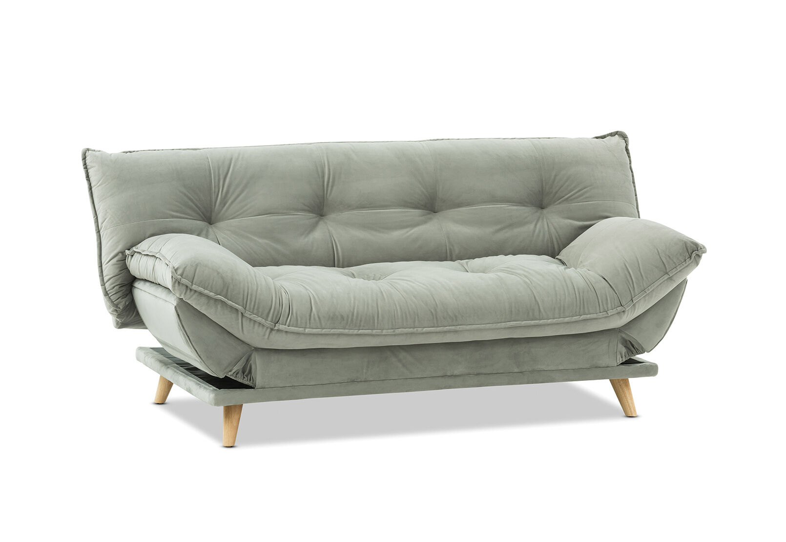 GREY PERCY Fabric Click Clack Sofa Bed