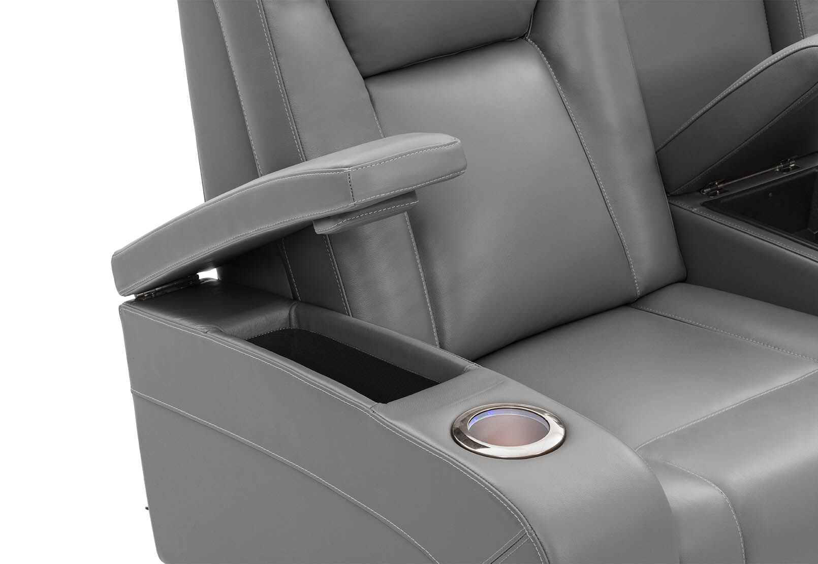 SENTINAL MK2 LEATHER - 2 Seater with 2 Electric Recliners and Console SENTINAL MK2 LEATHER