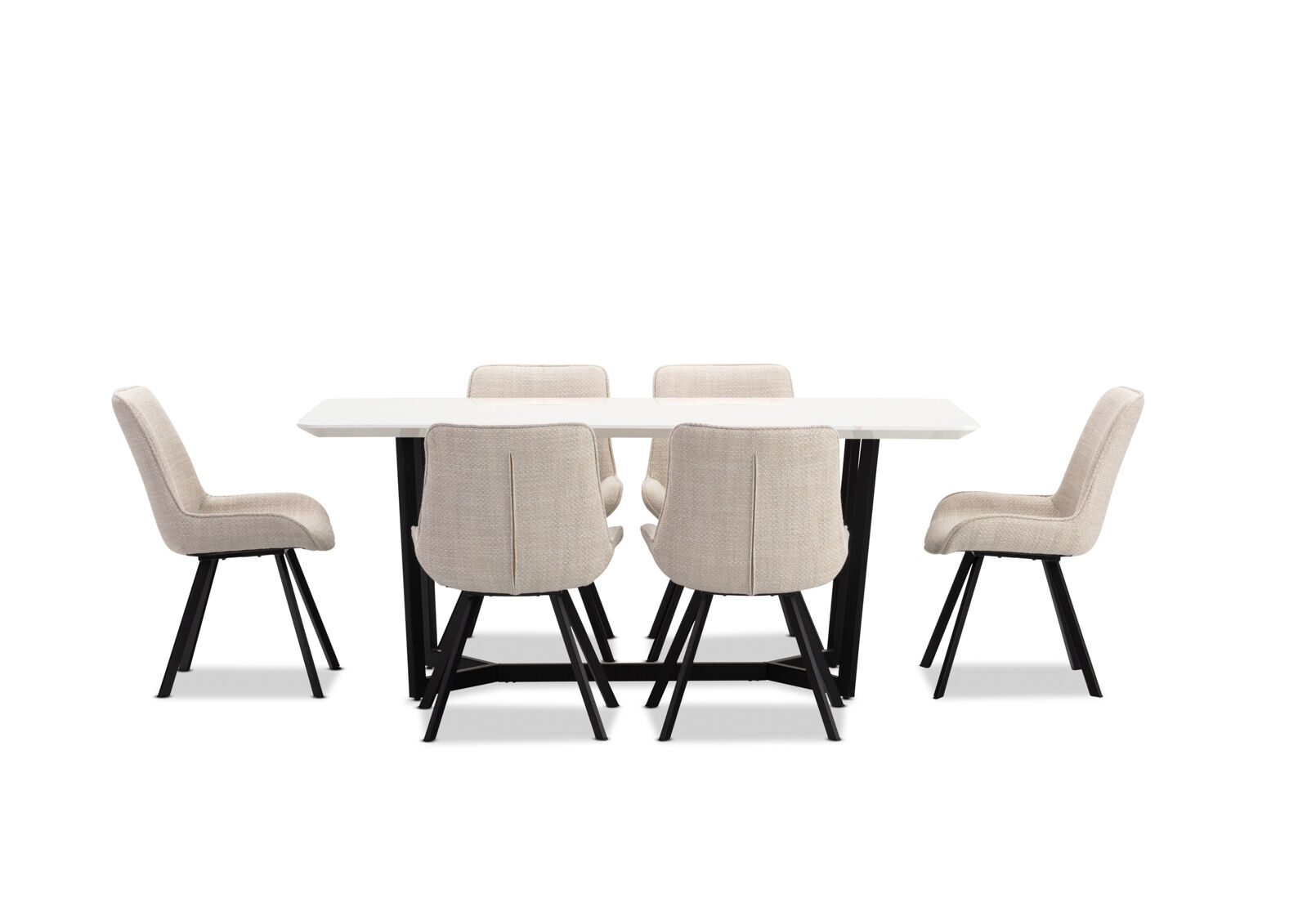 PREEDA - 7 Piece Suite with Vesta Dining Chairs. PREEDA