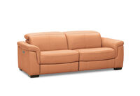 LUCIANO - Leather 2.5 Seater Sofa with 2 Electric Recliners LUCIANO