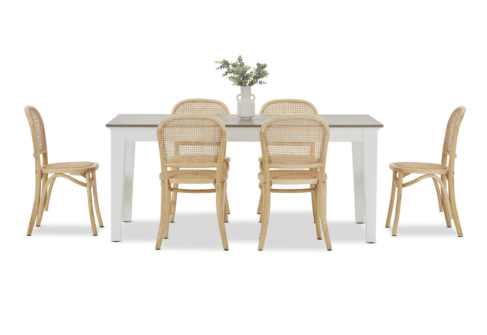 MARSEILLE - 7 Piece Dining Suite with Toulouse Dining Chairs MARSEILLE