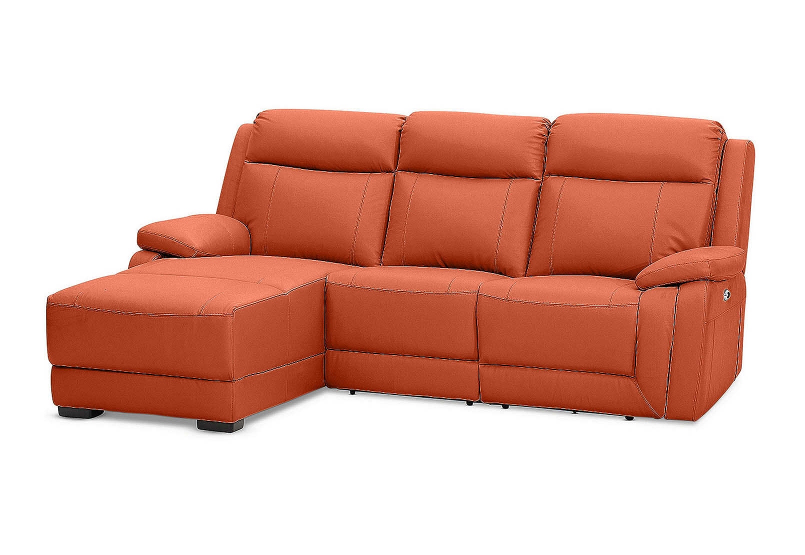 SAN MARCO - Leather 3 Seater Left-Hand Facing Chaise SAN MARCO