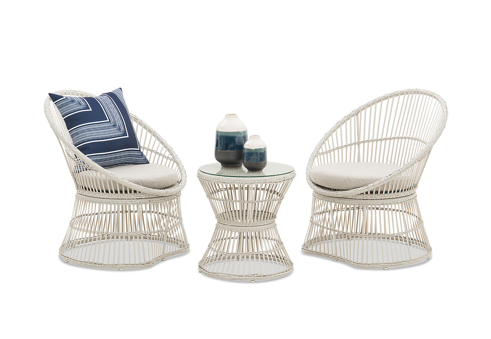 3 piece white wicker patio hotsell set