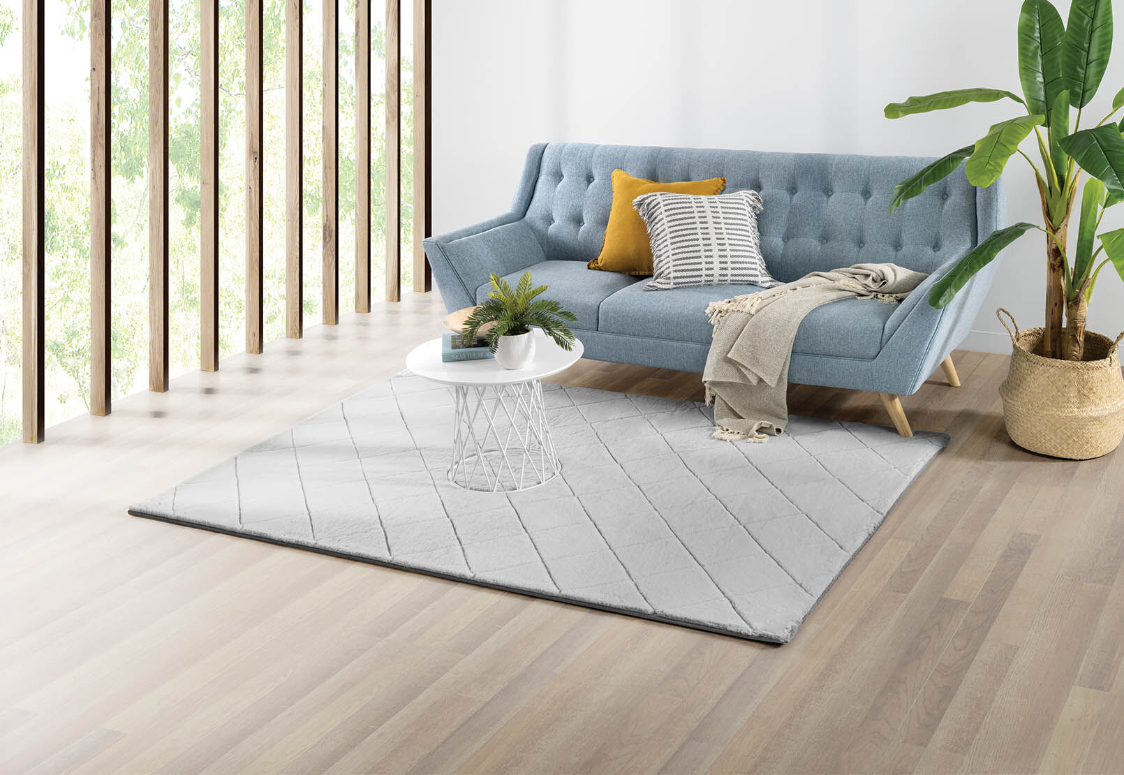 Faux rabbit cheap fur rug