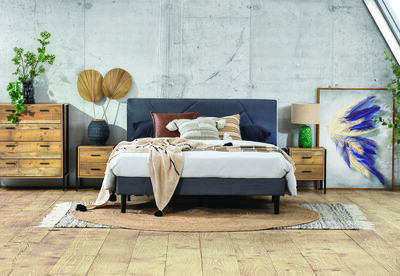 FRAZIER - Dark Grey Double Bed