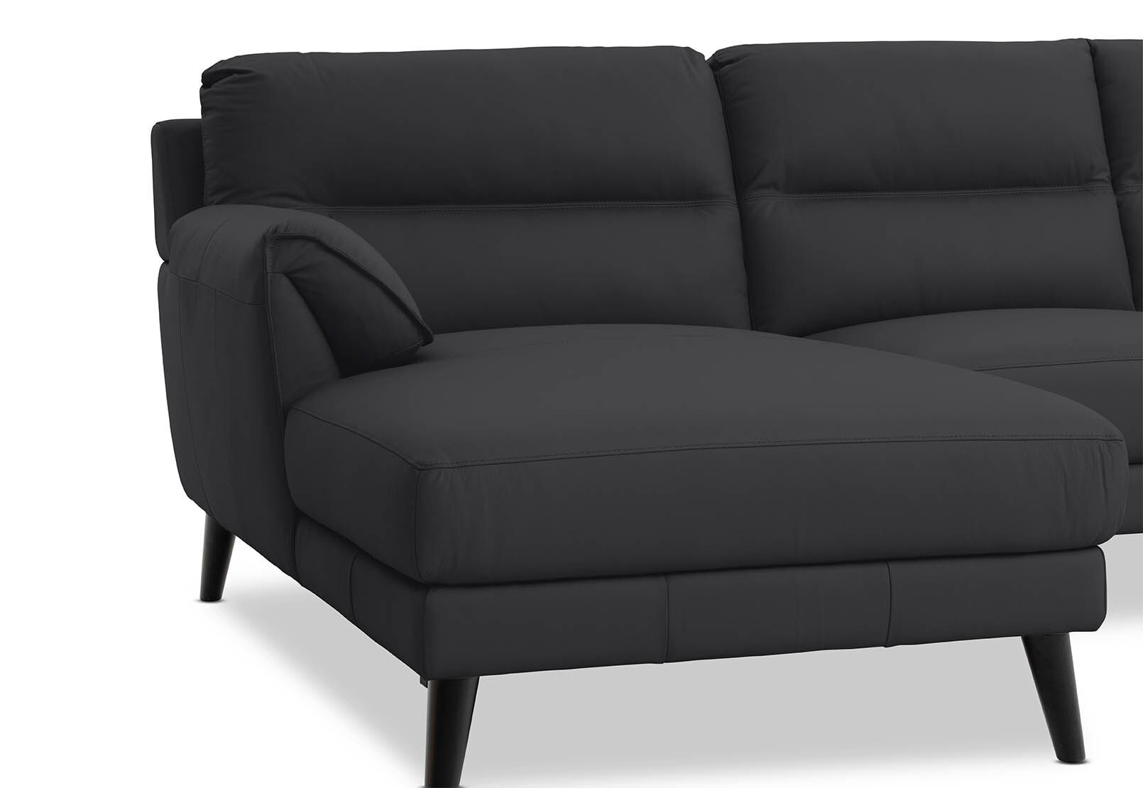 LYDIA LEATHER - 3 Seater LHF Chaise LYDIA LEATHER