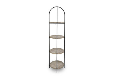 ADMIRABLE - 4 Tier Round Bookcase