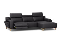 GAGE LEATHER - 3S with Inbuilt Electric Recliner and RHF Chaise GAGE LEATHER