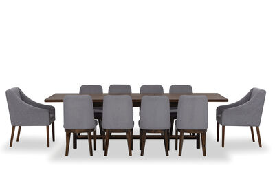 NICCOLO - 11 Piece Extension Dining Suite with 2 Volante and 8 Santino Dining chairs.