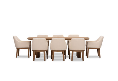 MIRAN - 9 Piece 2400 Dining Suite with Armondo Dining Chairs