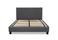 KIRAN - Grey Queen Bed KIRAN
