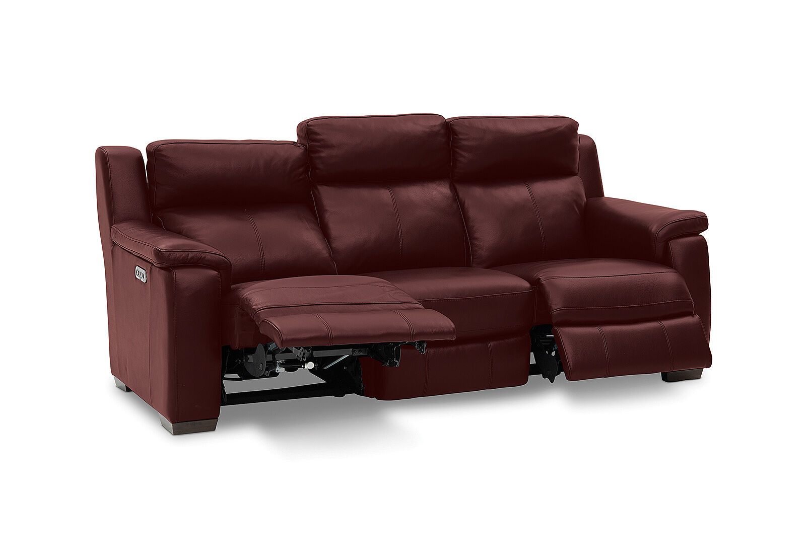 CAPELLO - Leather 3 Seater Sofa with 2 Inbuilt Electric Recliners CAPELLO